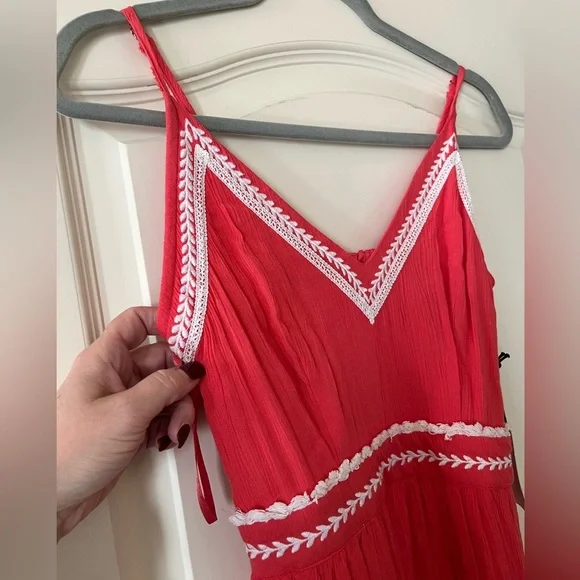 Japna Brand Coral Maxi Dress Women’s Size XS - Picture 6 of 13